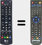 T&eacute;l&eacute;commande pour remplacer AKB74915308