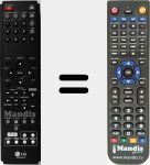 Télécommande pour remplacer AKB36087607