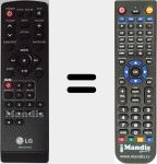 Télécommande pour remplacer AKB73275402