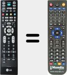 T&eacute;l&eacute;commande pour remplacer MKJ39170805