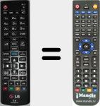 T&eacute;l&eacute;commande pour remplacer AKB73975757