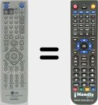 T&eacute;l&eacute;commande pour remplacer 6711R1P104A