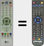 T&eacute;l&eacute;commande pour remplacer AKB33871405