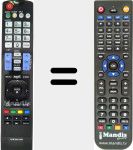 Télécommande pour remplacer AKB72914238