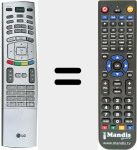 T&eacute;l&eacute;commande pour remplacer 6710V00151Y