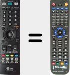 T&eacute;l&eacute;commande pour remplacer AKB33871408