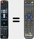 T&eacute;l&eacute;commande pour remplacer AKB73115302