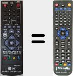 T&eacute;l&eacute;commande pour remplacer AKB73615801