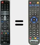 T&eacute;l&eacute;commande pour remplacer AKB73635409