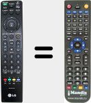 Télécommande pour remplacer MKJ42519618
