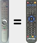 T&eacute;l&eacute;commande pour remplacer RC3H (89600A04)