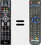 T&eacute;l&eacute;commande pour remplacer MKJ32022814