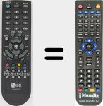 T&eacute;l&eacute;commande pour remplacer CL8120 (MKJ32816602)