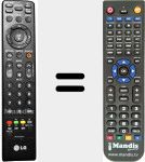 Télécommande pour remplacer MKJ42519615