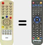 T&eacute;l&eacute;commande pour remplacer MV-224G 