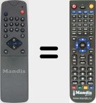 Télécommande pour remplacer MV-RC613311MIX