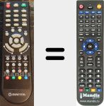 T&eacute;l&eacute;commande pour remplacer Manta002