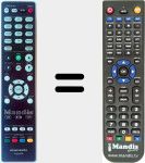 Télécommande pour remplacer RC024SR (30701016800AD)