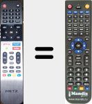 T&eacute;l&eacute;commande pour remplacer 55MUB5010