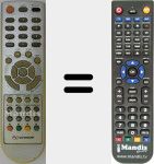 T&eacute;l&eacute;commande pour remplacer NITIA2259DVD-USBSD