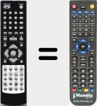 Télécommande pour remplacer NVR7030TDXT19
