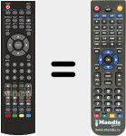 T&eacute;l&eacute;commande pour remplacer NVR7051TDTG19