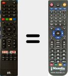 T&eacute;l&eacute;commande pour remplacer ODL32674HTIB-1