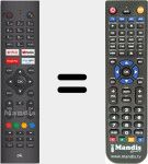 T&eacute;l&eacute;commande pour remplacer ODL40670FN-TAB