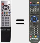 T&eacute;l&eacute;commande pour remplacer RCU37R