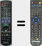 T&eacute;l&eacute;commande pour remplacer N2QAYB000614