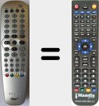 Télécommande pour remplacer 242254900923