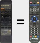 T&eacute;l&eacute;commande pour remplacer CU-PD046 (PWW1061)