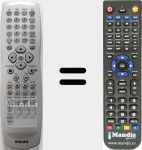 Télécommande pour remplacer RC1145201/01 (996500014560)