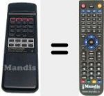 Télécommande pour remplacer AXD7053