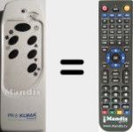 Télécommande pour remplacer PRO001
