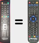 Télécommande pour remplacer QT49K02