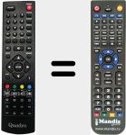 T&eacute;l&eacute;commande pour remplacer QUA003