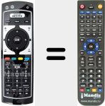Télécommande pour remplacer R-838