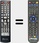 T&eacute;l&eacute;commande pour remplacer RC-125