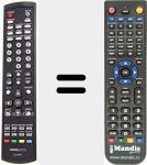 T&eacute;l&eacute;commande pour remplacer RC00246P