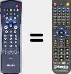 T&eacute;l&eacute;commande pour remplacer RC2591/01 (482221910577)