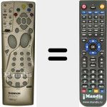 T&eacute;l&eacute;commande pour remplacer RCT 120 DA M1