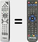 T&eacute;l&eacute;commande pour remplacer RCT615TCLM1 (21292080)