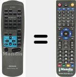 Télécommande pour remplacer RC-7AS01