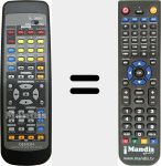 T&eacute;l&eacute;commande pour remplacer RC-874 (9630043001)