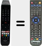 T&eacute;l&eacute;commande pour remplacer RC-A3 43140