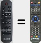 T&eacute;l&eacute;commande pour remplacer RC-M918DAB