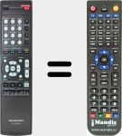 T&eacute;l&eacute;commande pour remplacer RC018SR (30701009800AM)