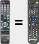 Télécommande pour remplacer RC034SR (30701025000AM)