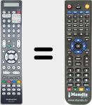 Télécommande pour remplacer RC045SR (30701027800AM)